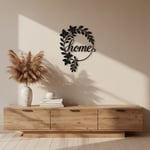 Home Çiçekli Metal Duvar Dekoru