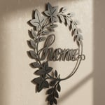 Home Çiçekli Metal Duvar Dekoru