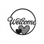 Welcome Metal Duvar Dekoru