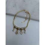 Çarmlı Çelik Bileklik Gold