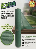 EXTRA GÖLGELEME FİLESİ  %75 - 65 GR/M2