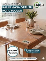 ŞEFFAF PVC MİKA - 0,80 MM. KALINLIK