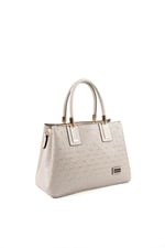 Silver & Polo SP1000 Kadın El Çantası Logolu Bej-S.Bej