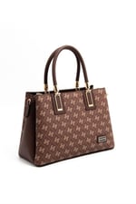 Silver & Polo SP1000 Kadın El Çantası Monogram Kahve