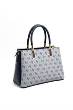 Silver & Polo SP1000 Kadın El Çantası Monogram Gri-Lacivert