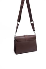 Silver & Polo SP1009 Kadın Çapraz Çanta Düz Kahve