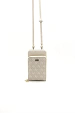 Silver & Polo SP1011 Kadın Telefon Çantası Monogram Taş-Kemik