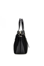 Silver & Polo SP1021 Kadın El Çantası Fashion Siyah-Rugan Siyah