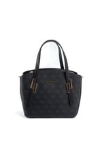 Silver & Polo SP1021 Kadın El Çantası Monogram Siyah