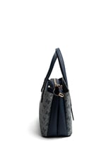 Silver & Polo SP1021 Kadın El Çantası Monogram Gri-Lacivert