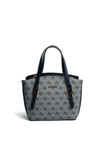 Silver & Polo SP1021 Kadın El Çantası Monogram Gri-Lacivert