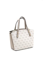Silver & Polo SP1021 Kadın El Çantası Monogram Bej-Kum
