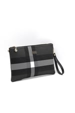 Silver & Polo SP1034 Kadın Portföy & Clutch Ekose Siyah