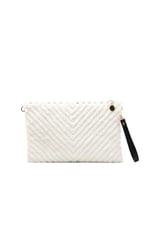 Silver & Polo SP1034 Kadın Portföy & Clutch Peluş Beyaz