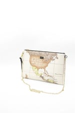 Silver & Polo SP1034 Kadın Portföy & Clutch Harita Bej-A.Taba