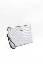 Silver & Polo SP1034 Kadın Portföy & Clutch Kapitone V A.Gümüş