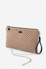 Silver & Polo SP1034 Kadın Portföy & Clutch Kapitone V Süet Vizon