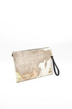 Silver & Polo SP1034 Kadın Portföy & Clutch Harita Bej-A.Taba