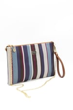 Silver & Polo SP1034 Kadın Portföy & Clutch Ekose Mix-Taba