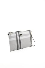 Silver & Polo SP1034 Kadın Portföy & Clutch Ekose A.Gri-A.Taba