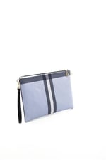 Silver & Polo SP1034 Kadın Portföy & Clutch Ekose Mavi-Kemik
