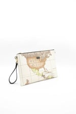 Silver & Polo SP1034 Kadın Portföy & Clutch Harita Bej-A.Taba
