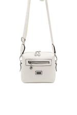 Silver & Polo SP1038 Kadın Çapraz Çanta Petek Beyaz