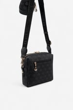 Silver & Polo SP1038 Kadın Çapraz Çanta Monogram Siyah