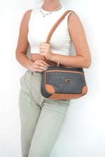 Silver & Polo SP1060 Kadın Çapraz Çanta Harita Siyah-A.Taba