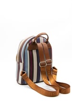 Silver & Polo SP1062 Kadın Sırt Çantası Ekose Mix-Taba