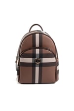 Silver & Polo SP1062 Kadın Sırt Çantası Ekose Koyu Kahve-Kahve