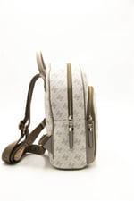 Silver & Polo SP1062 Kadın Sırt Çantası Monogram Bej-Kum