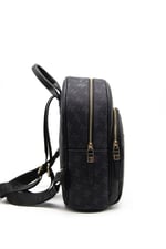 Silver & Polo SP1062 Kadın Sırt Çantası Monogram Siyah