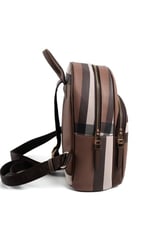 Silver & Polo SP1062 Kadın Sırt Çantası Ekose Koyu Kahve-Kahve