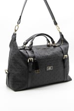 Silver & Polo SP1064 Kadın Seyahat Çantası Logolu Siyah