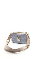 Silver & Polo SP1078 Kadın Çapraz Çanta Monogram Mavi-Ten