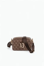 Silver & Polo SP1078 Kadın Çapraz Çanta Monogram Kahve