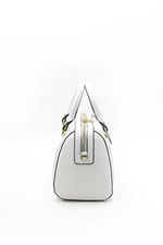 Silver & Polo SP1091 Kadın El Çantası Logolu Beyaz