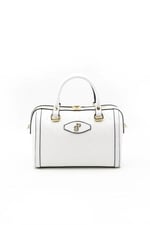 Silver & Polo SP1091 Kadın El Çantası Logolu Beyaz