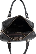Silver & Polo SP1091 Kadın El Çantası Monogram Füme-Siyah