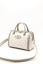 Silver & Polo SP1091 Kadın El Çantası Monogram Bej-Kum