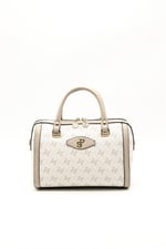 Silver & Polo SP1091 Kadın El Çantası Monogram Bej-Kum