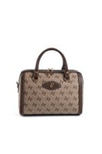Silver & Polo SP1091 Kadın El Çantası Monogram Koyubej-Kahve
