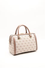 Silver & Polo SP1091 Kadın El Çantası Monogram Pembe-Somon