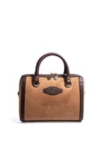 Silver & Polo SP1091 Kadın El Çantası Süet Taba-Kahve
