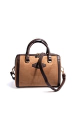 Silver & Polo SP1091 Kadın El Çantası Süet Taba-Kahve