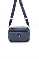 Silver & Polo SP1094 Kadın Çapraz Çanta Logolu Lacivert