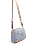 Silver & Polo SP1094 Kadın Çapraz Çanta Monogram Mavi-Ten