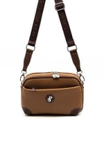 Silver & Polo SP1094 Kadın Çapraz Çanta Petek Karamel-Kahve