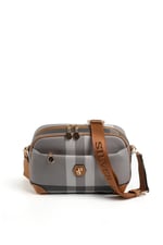 Silver & Polo SP1094 Kadın Çapraz Çanta Ekose Gri-A.Taba